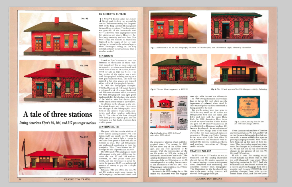 screenshot of magazine page with model stations